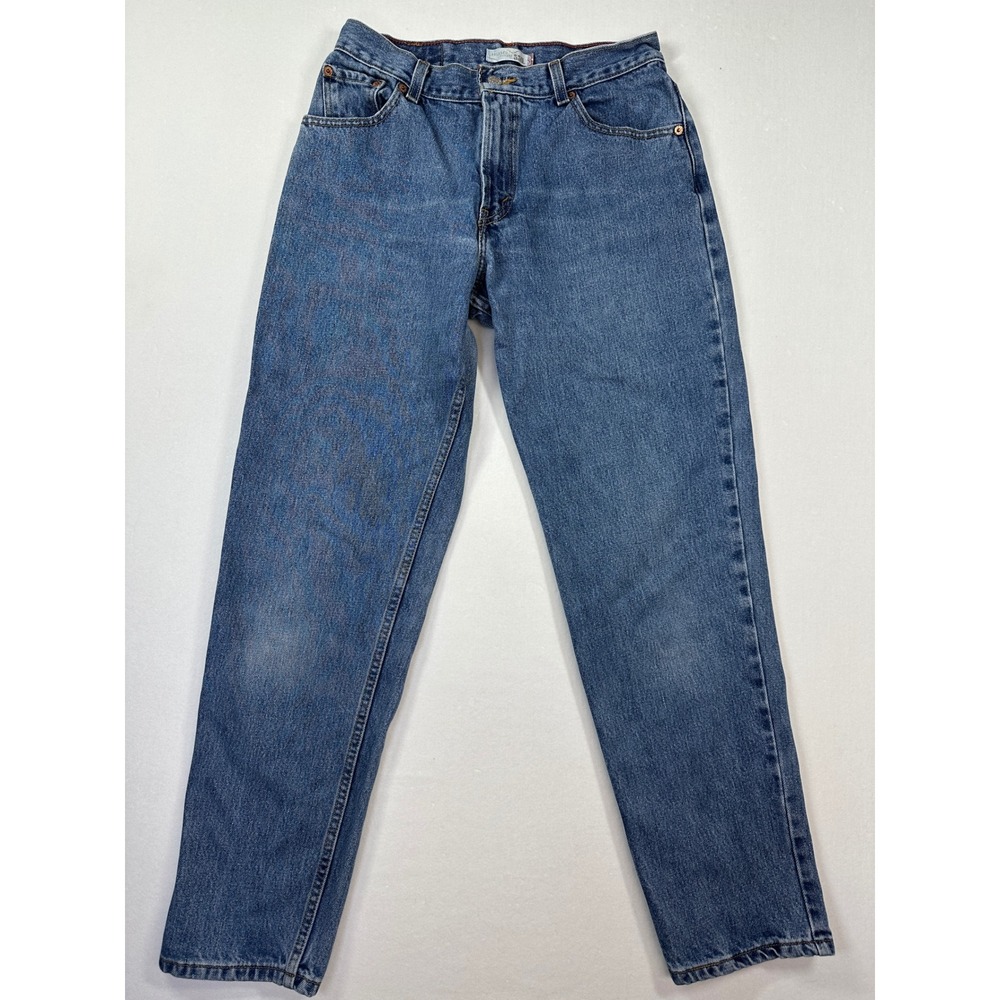 Vtg‎ Levi's Y2K 550 Relaxed Tapered Jeans Womens 10 M Blue Medium Wash Denim Mom